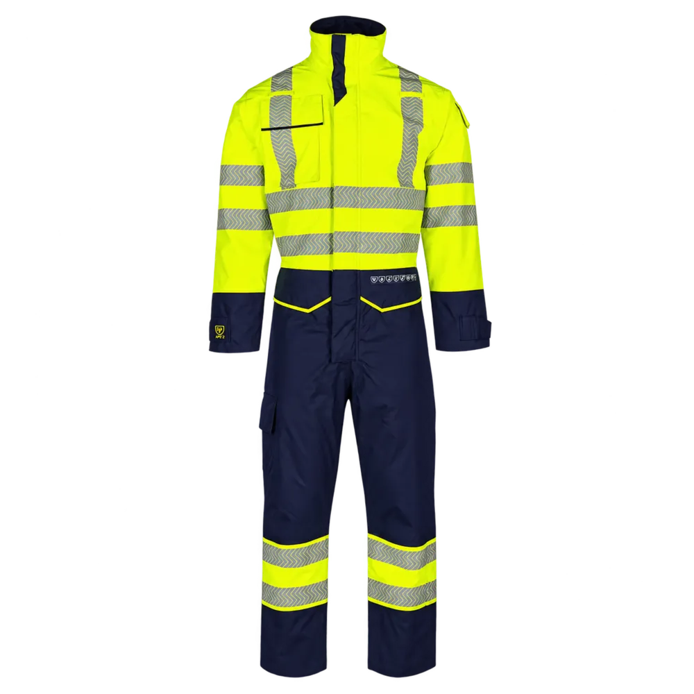 Winteroverall met vlamboogbescherming (APC2), hoge zichtbaarheid klasse 3